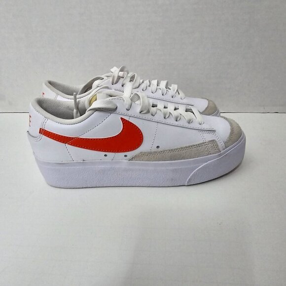 Nike Blazer Low Platform Summit White Orange size 6.5 - Picture 2 of 16